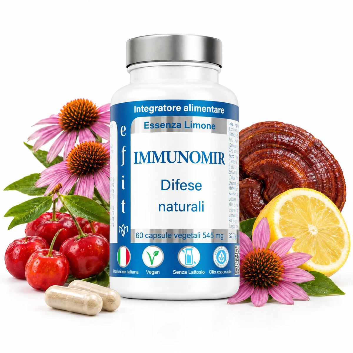 Immunomir integratore difese immunitarie con acerola, echinacea e ganoderma