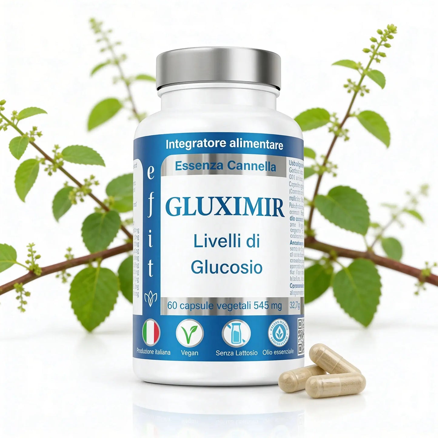 Gluximir Tripla azione: Gymnema 75%, Gelso Bianco e Acido Alfa Lipoico efitlab