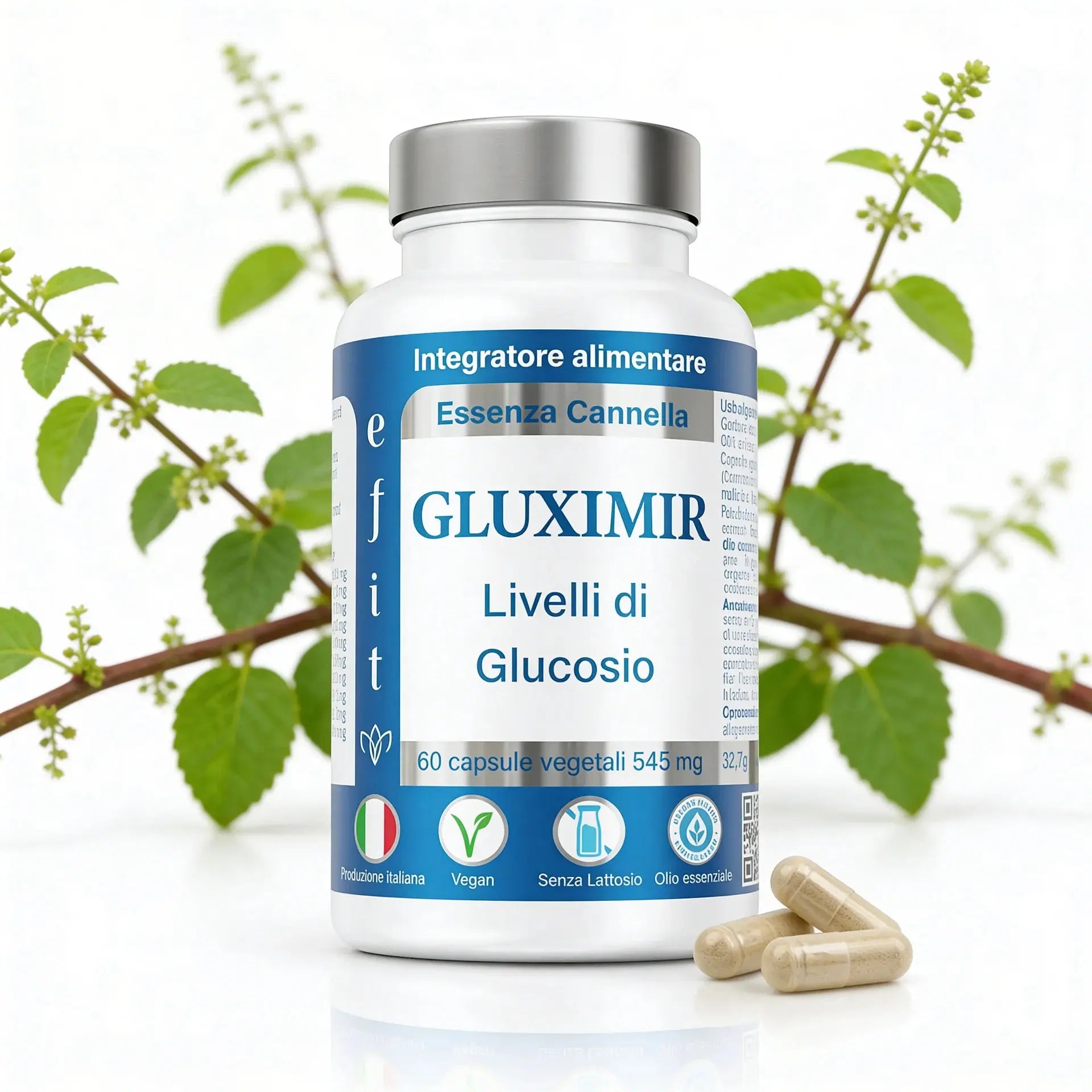Gluximir Tripla azione: Gymnema 75%, Gelso Bianco e Acido Alfa Lipoico efitlab